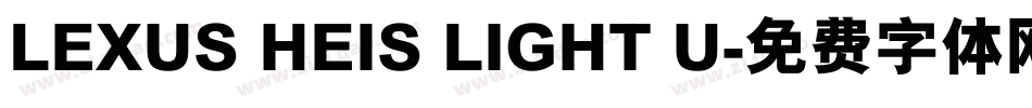 LEXUS HEIS LIGHT U字体转换